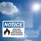 Signmission Door Must Remain Open When Operating Sign With Symbol, 14 in W x Rectangle, Vinyl Decal OS-2PACK-NS-D-1014-L-11510 - alternate 5